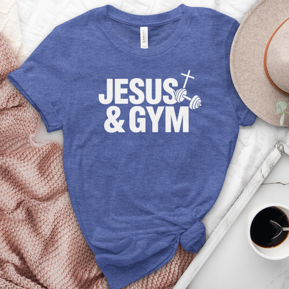Jesus & Gym Heathered Tee