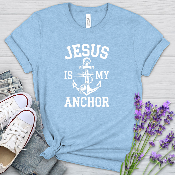 Jesus Is My Anchor Heathered Tee