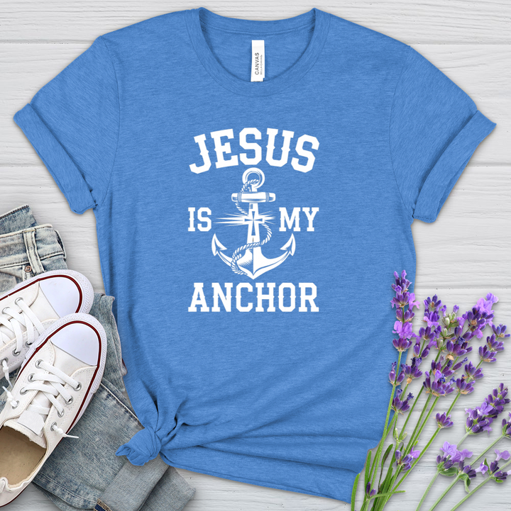 Jesus Is My Anchor Heathered Tee