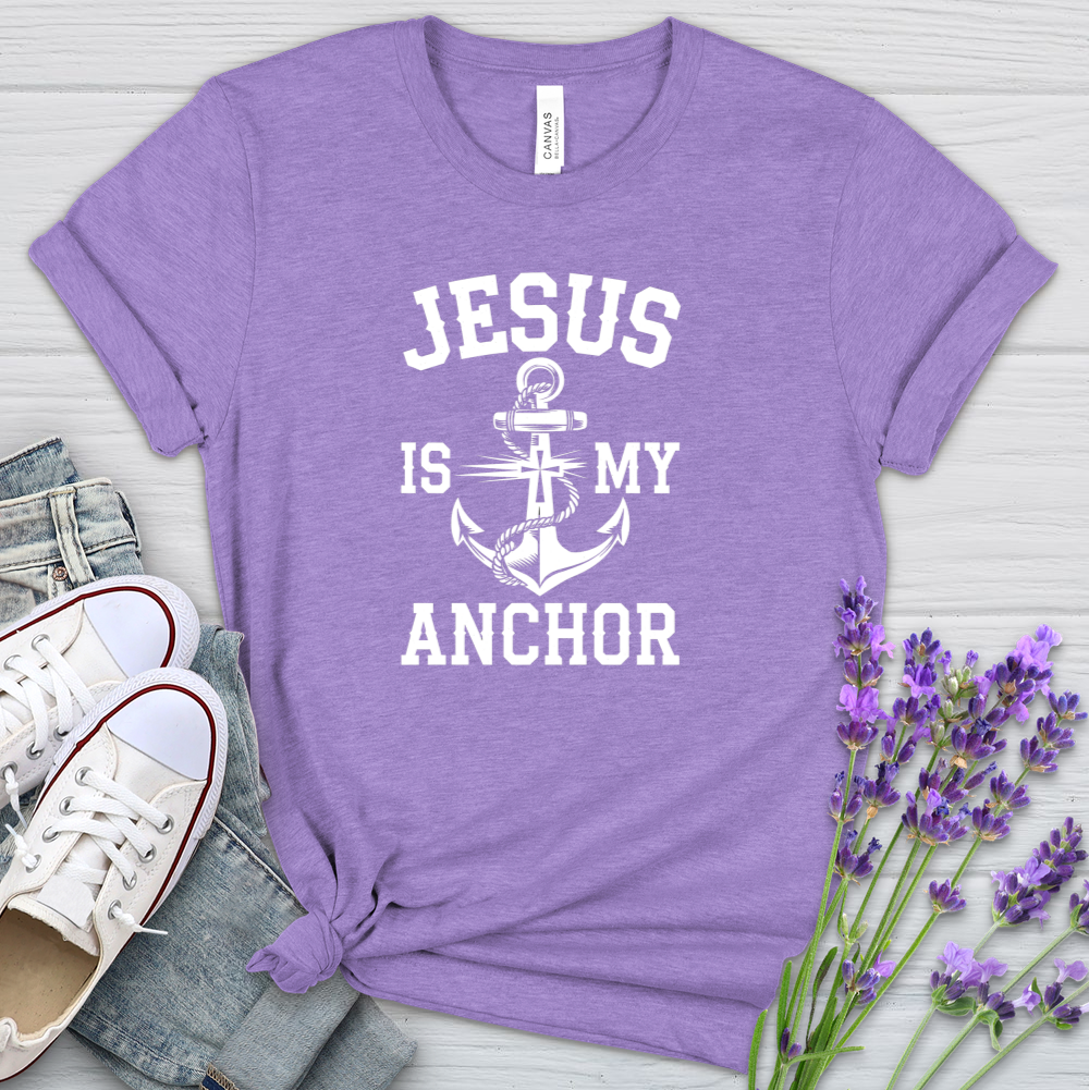 Jesus Is My Anchor Heathered Tee