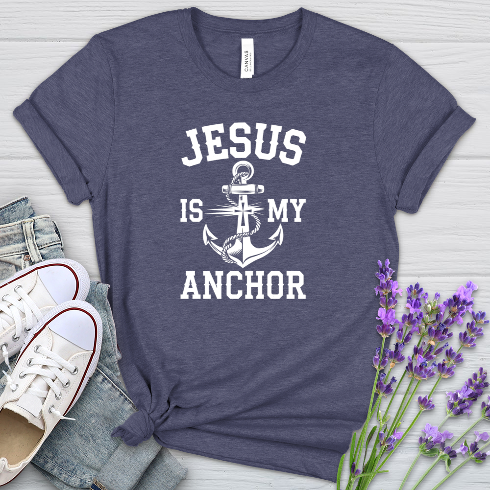 Jesus Is My Anchor Heathered Tee