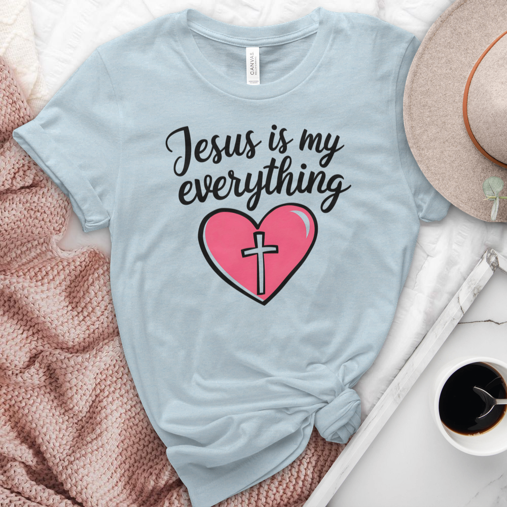 Jesus Is My Everything Heathered Tee