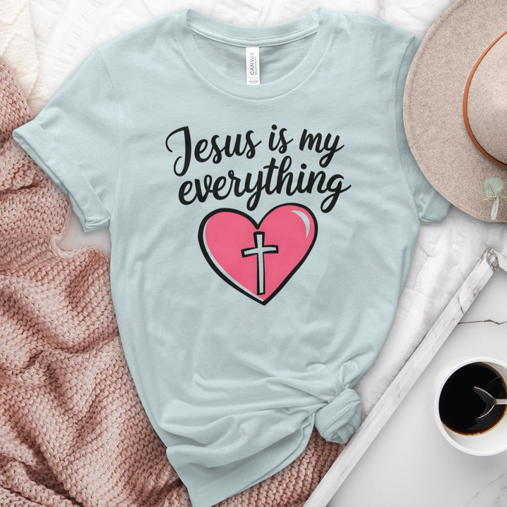 Jesus Is My Everything Heathered Tee