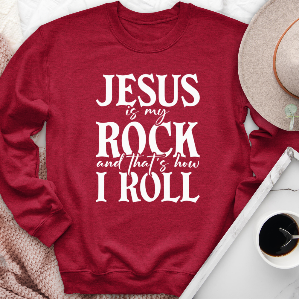 Jesus Is My Rock Crewneck