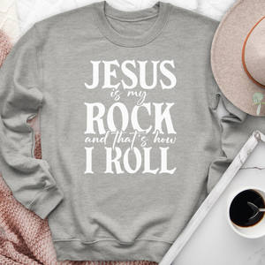 Jesus Is My Rock Crewneck