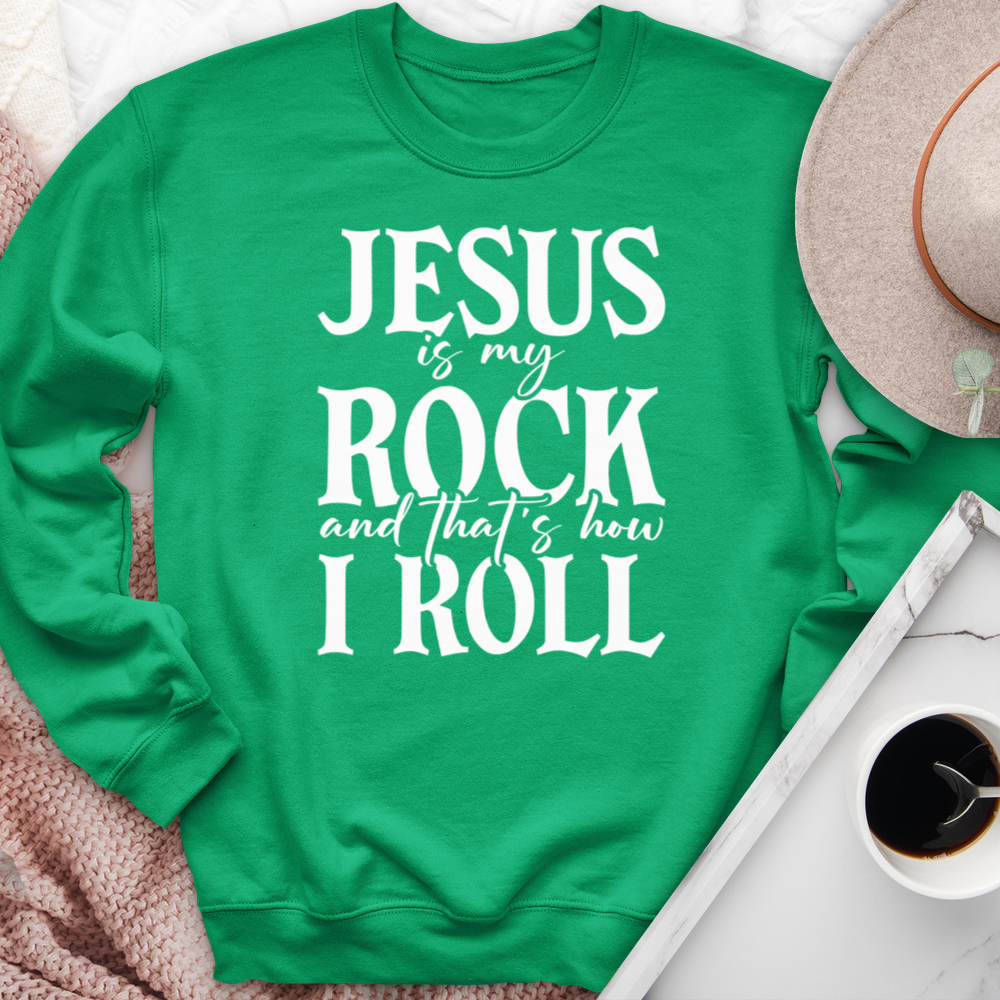 Jesus Is My Rock Crewneck