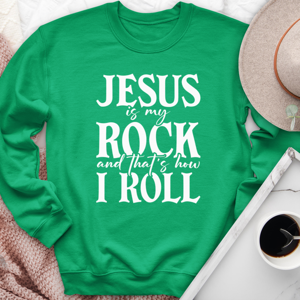 Jesus Is My Rock Crewneck