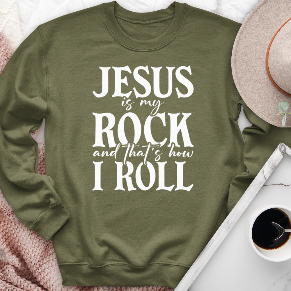 Jesus Is My Rock Crewneck