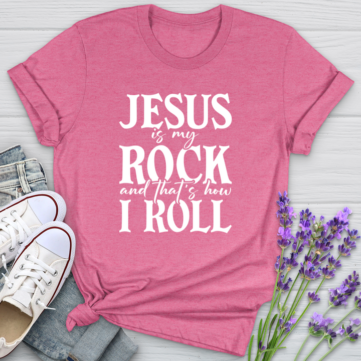 Jesus Is My Rock Softstyle Tee