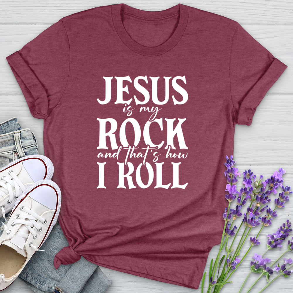 Jesus Is My Rock Softstyle Tee