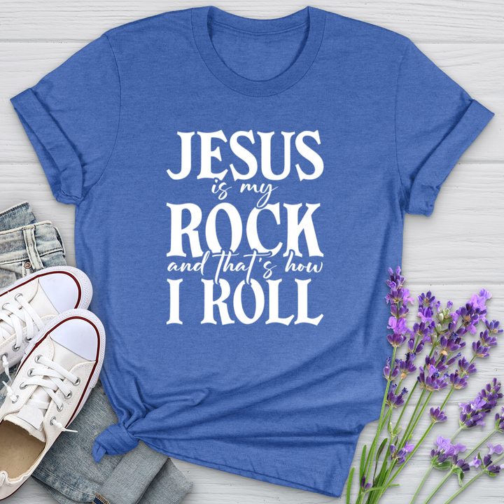 Jesus Is My Rock Softstyle Tee