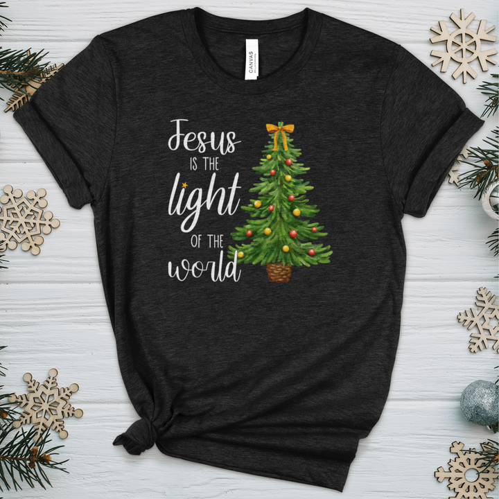 Jesus Is The Light of the World Heathered Tee