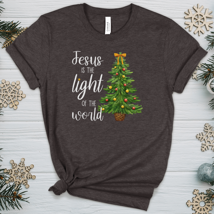 Jesus Is The Light of the World Heathered Tee