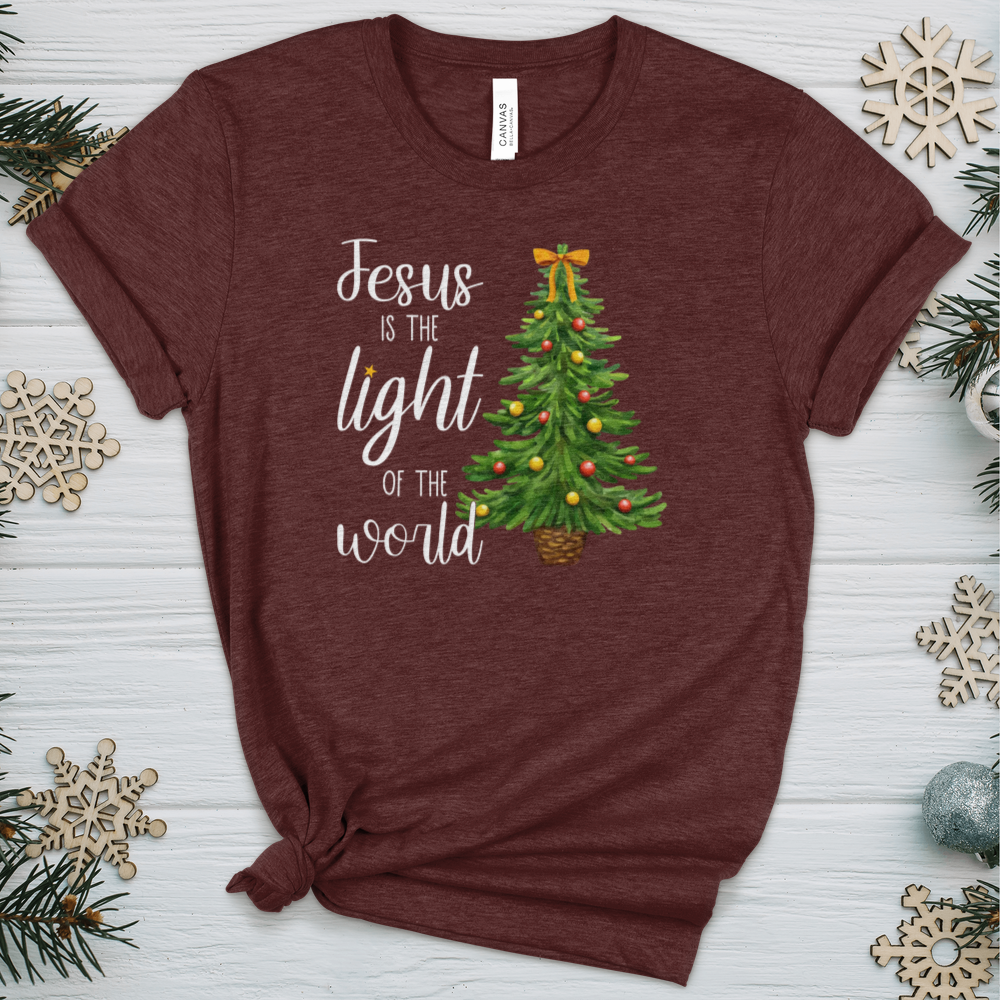 Jesus Is The Light of the World Heathered Tee