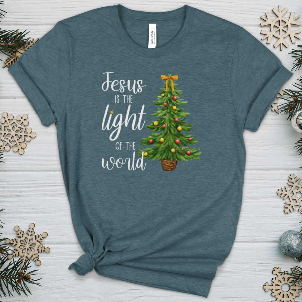 Jesus Is The Light of the World Heathered Tee