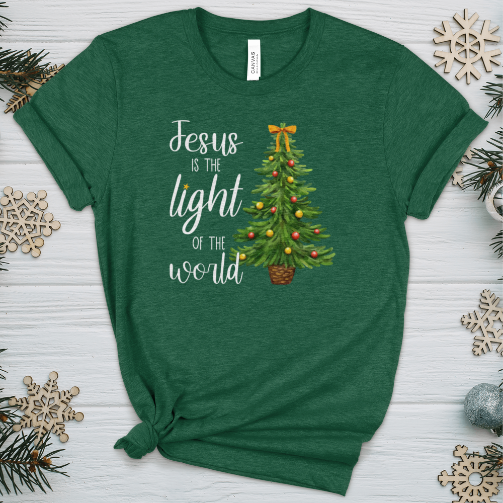 Jesus Is The Light of the World Heathered Tee