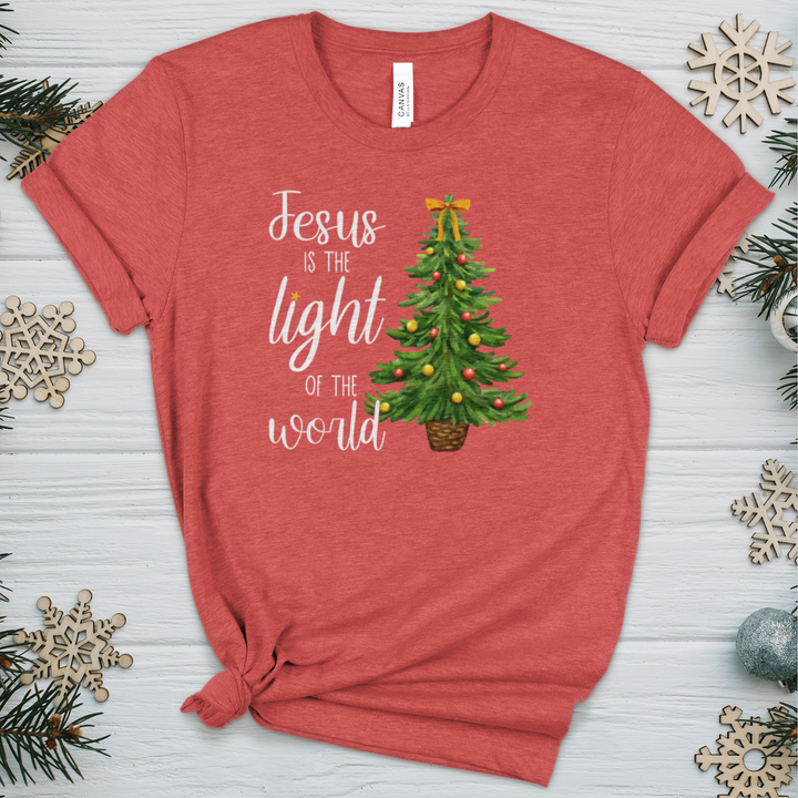 Jesus Is The Light of the World Heathered Tee