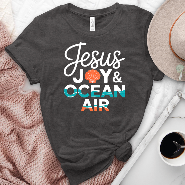 Jesus Joy & Ocean Air Heathered Tee