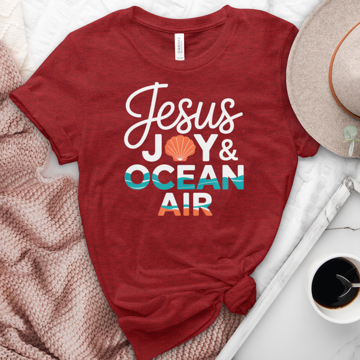 Jesus Joy & Ocean Air Heathered Tee
