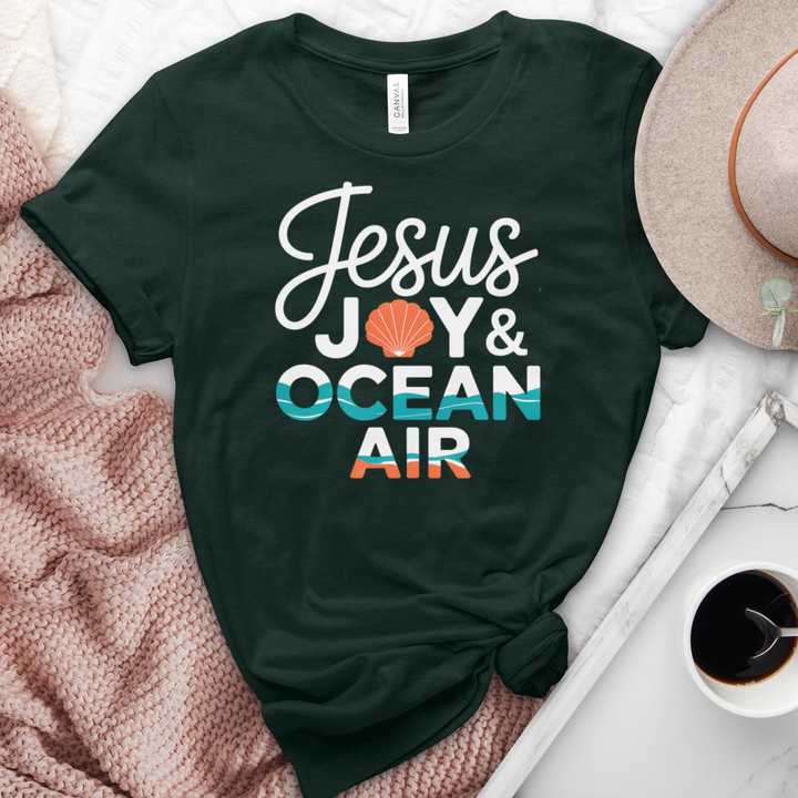 Jesus Joy & Ocean Air Heathered Tee