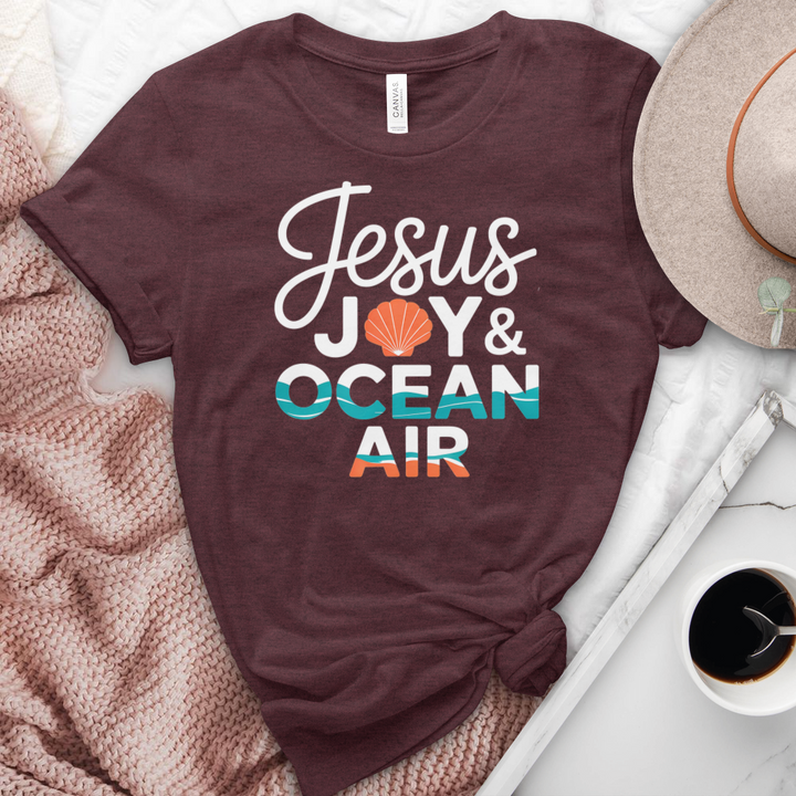Jesus Joy & Ocean Air Heathered Tee