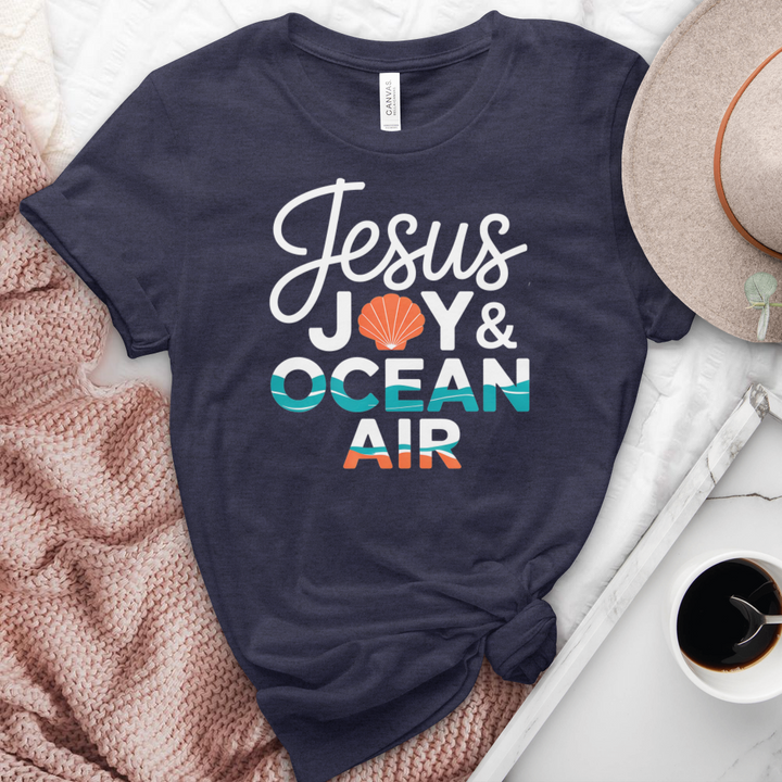 Jesus Joy & Ocean Air Heathered Tee