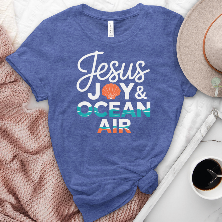 Jesus Joy & Ocean Air Heathered Tee