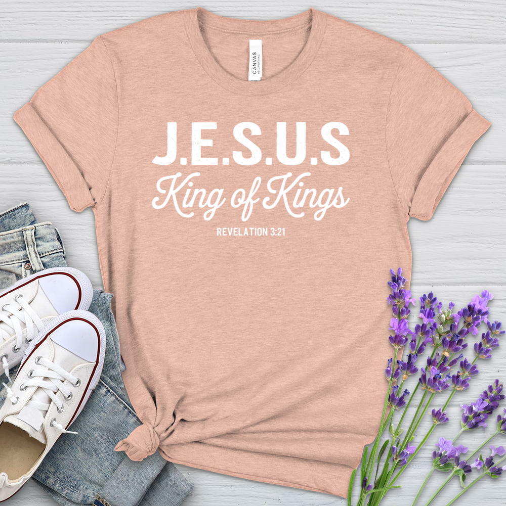 Jesus King Of Kings Heathered Tee