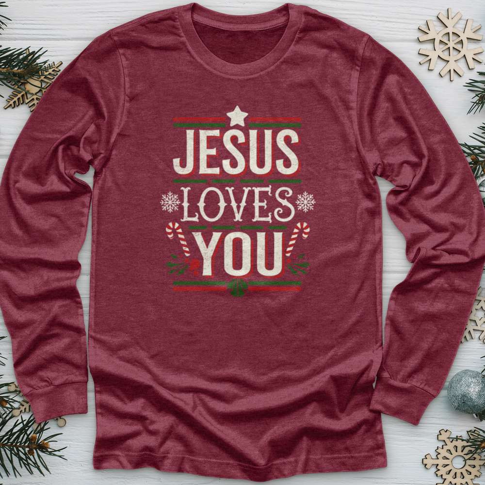 Jesus Love You Christmas Long Sleeve Tee