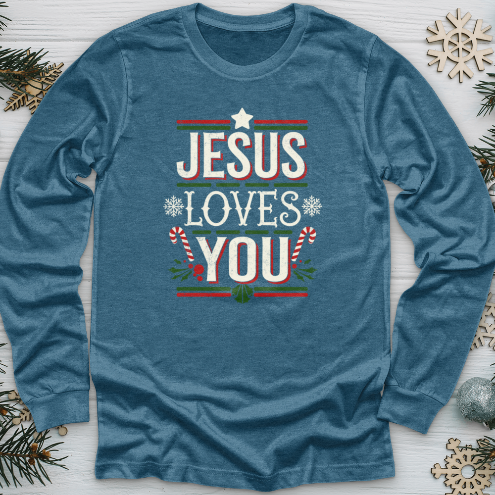 Jesus Love You Christmas Long Sleeve Tee