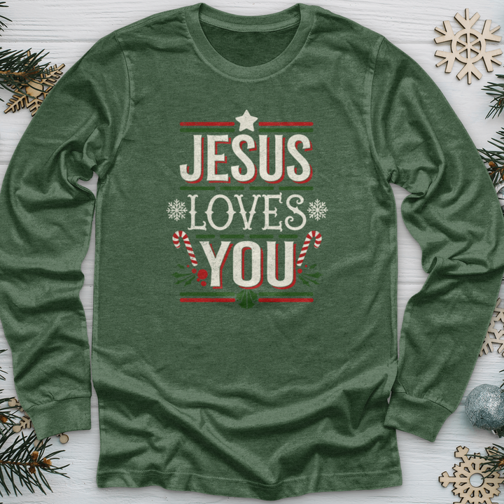 Jesus Love You Christmas Long Sleeve Tee