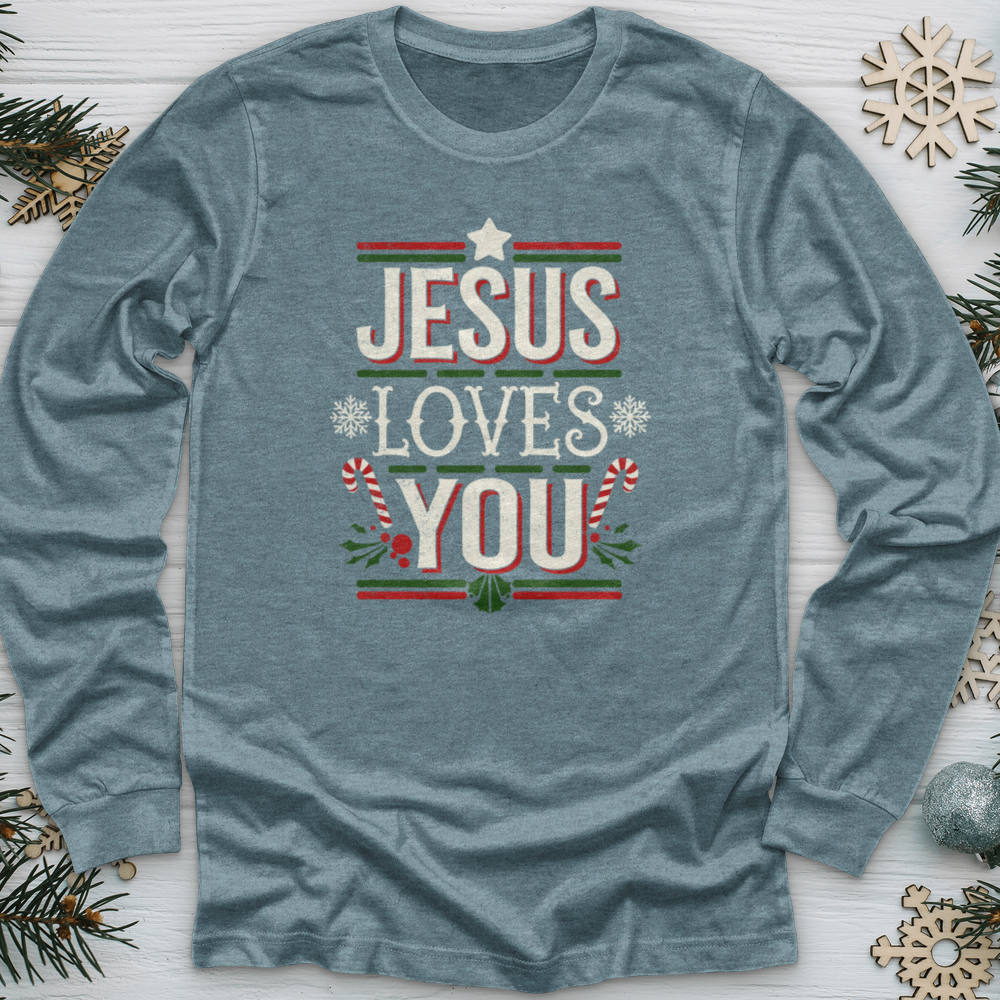 Jesus Love You Christmas Long Sleeve Tee