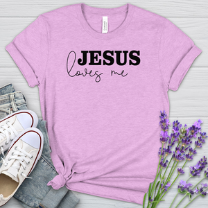 Jesus Loves Me Heathered Tee