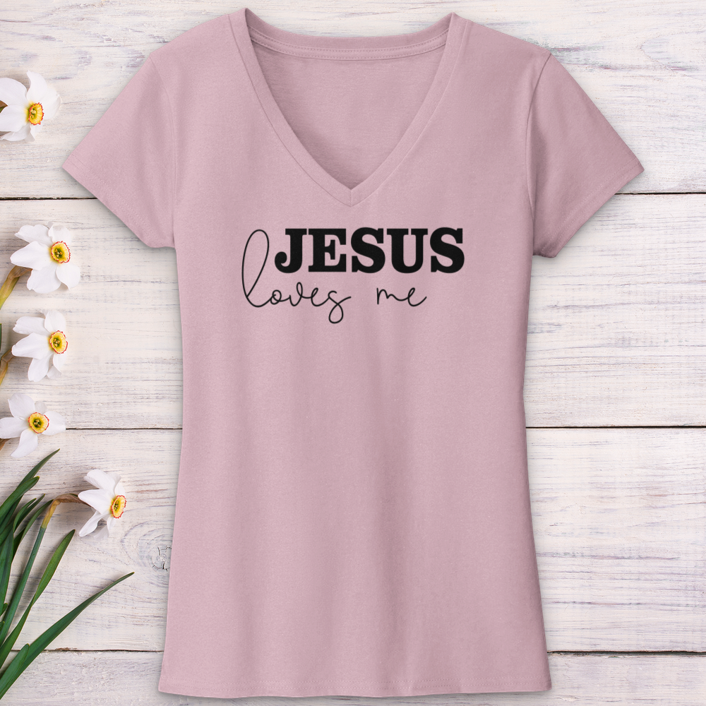 Jesus Loves Me V-Neck Tee