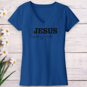 Jesus Loves Me V-Neck Tee