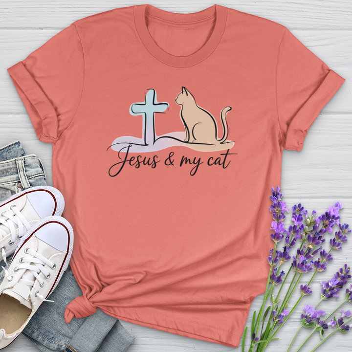 Jesus & My Cat Softstyle Tee