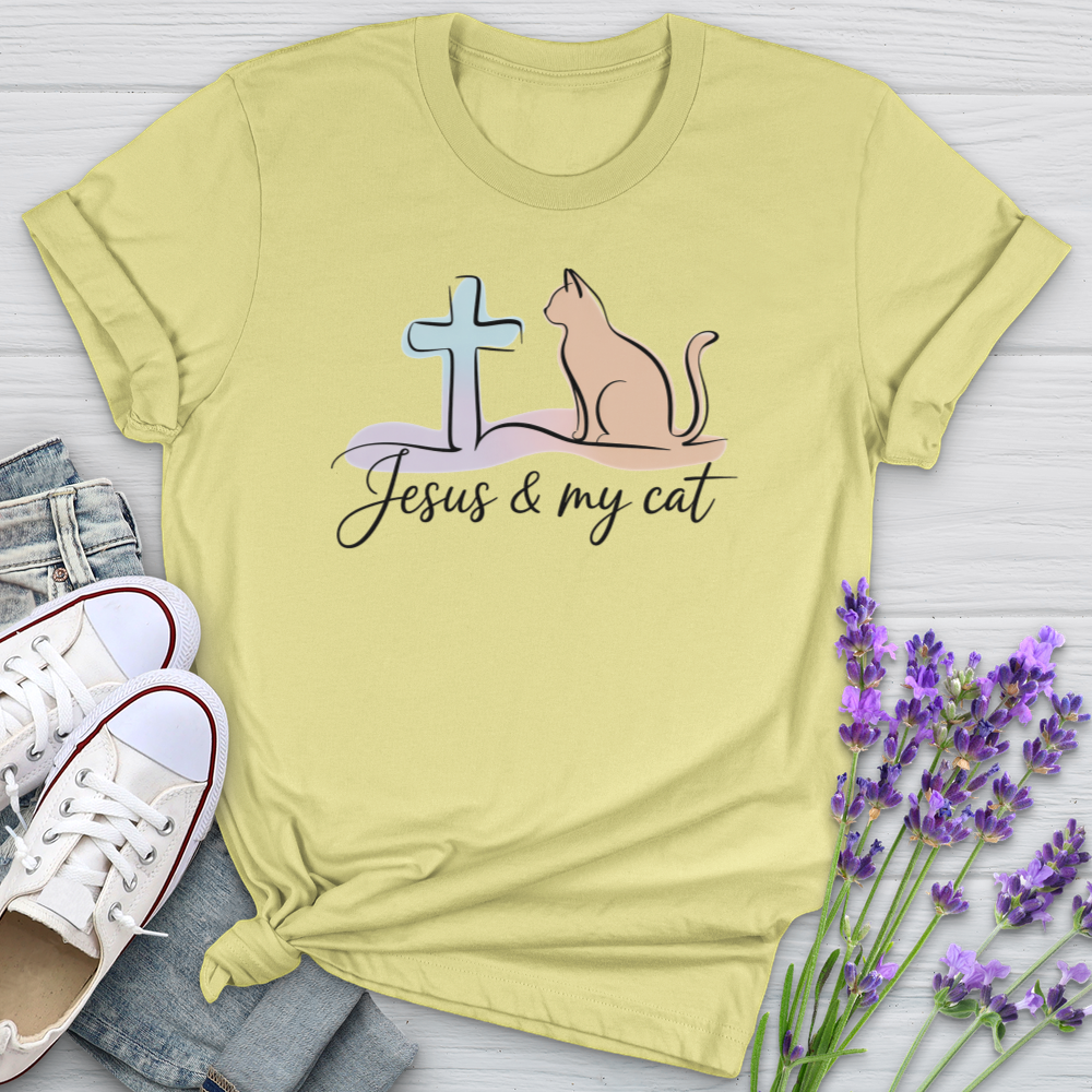 Jesus & My Cat Softstyle Tee