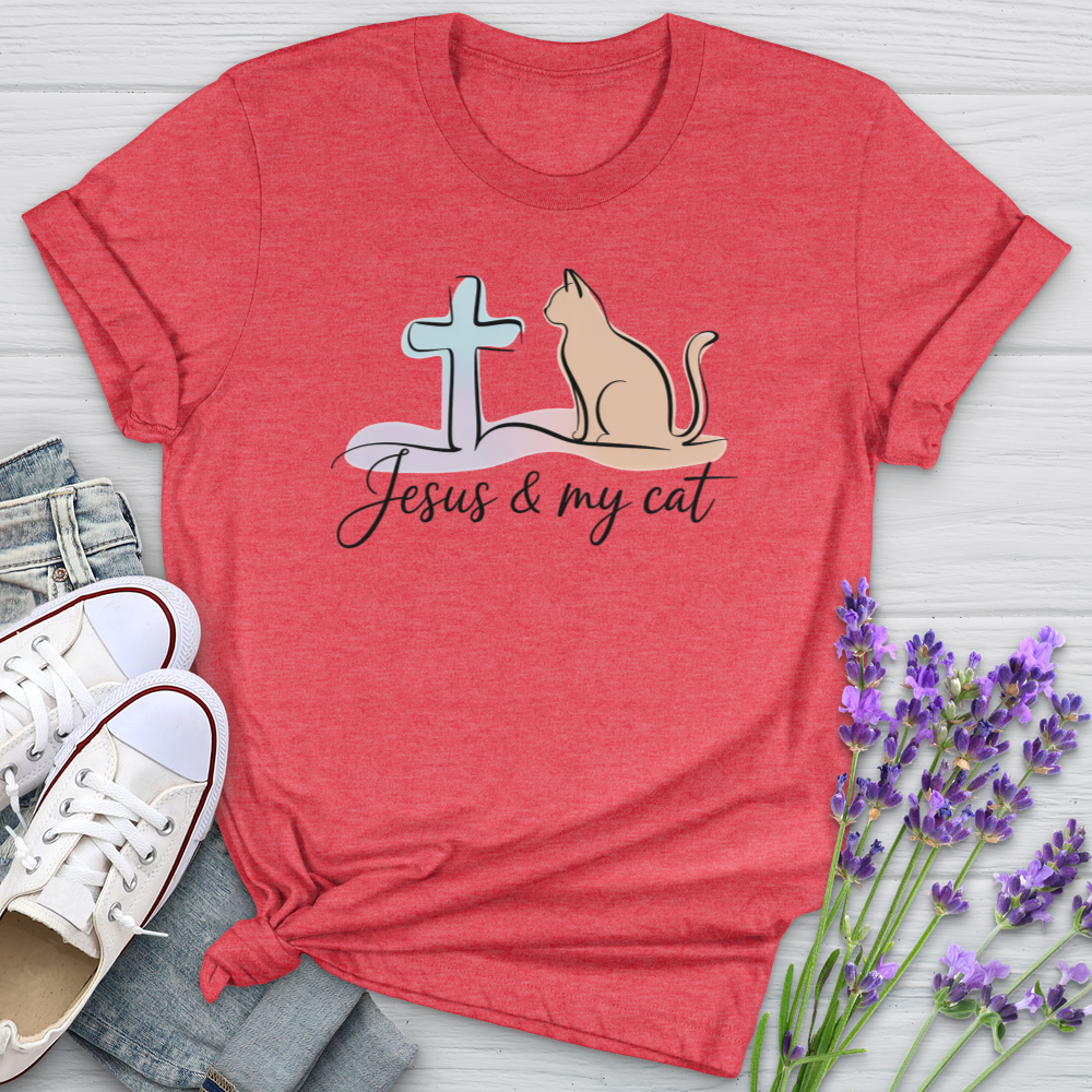 Jesus & My Cat Softstyle Tee