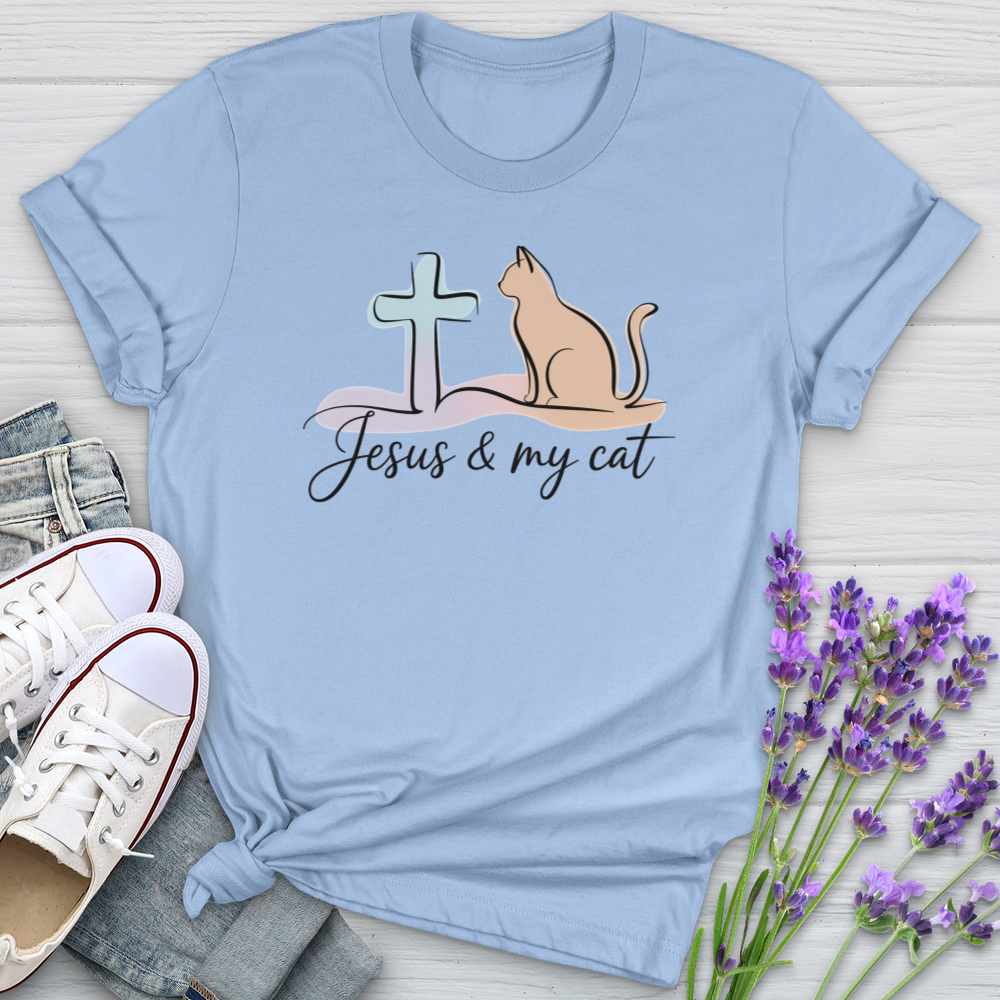 Jesus & My Cat Softstyle Tee