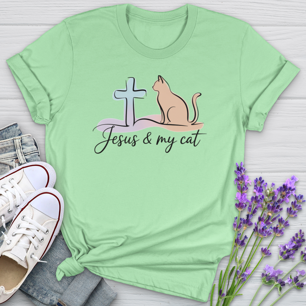 Jesus & My Cat Softstyle Tee