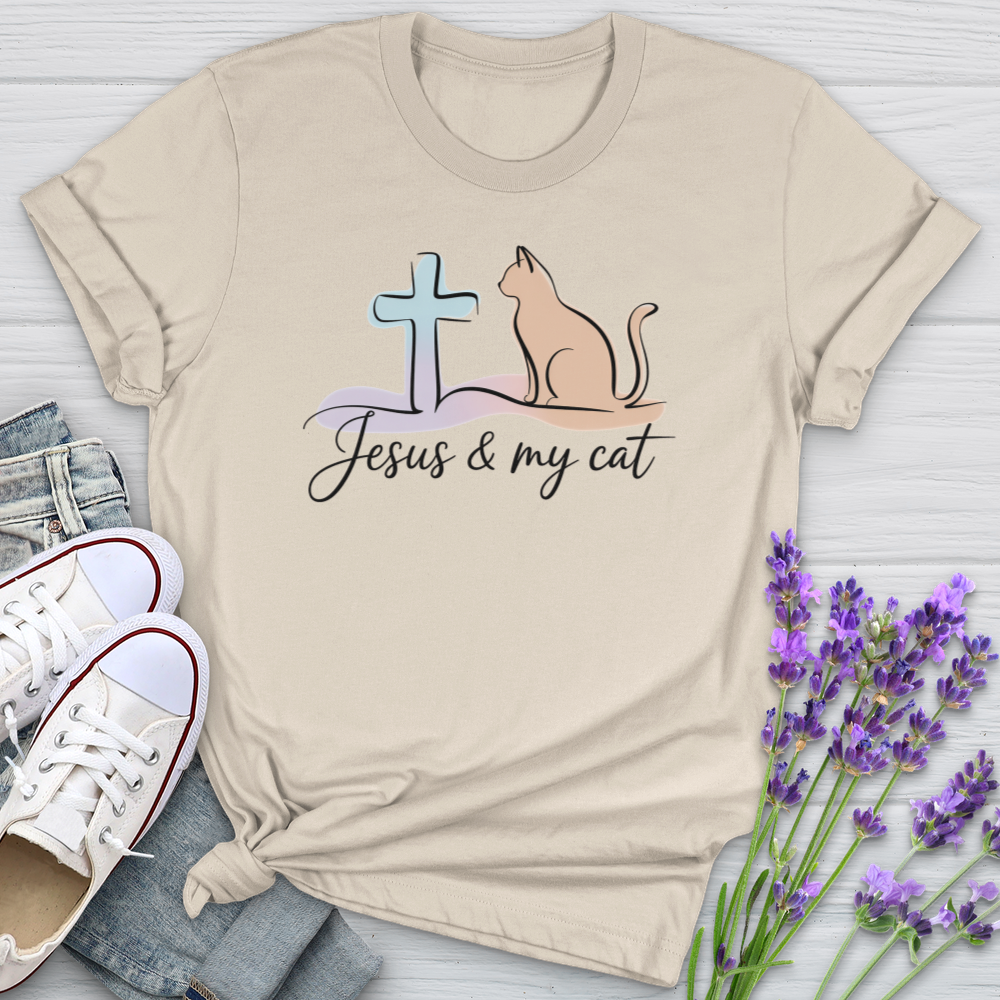 Jesus & My Cat Softstyle Tee