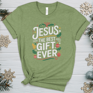 Jesus The Best Gift Ever Heathered Tee