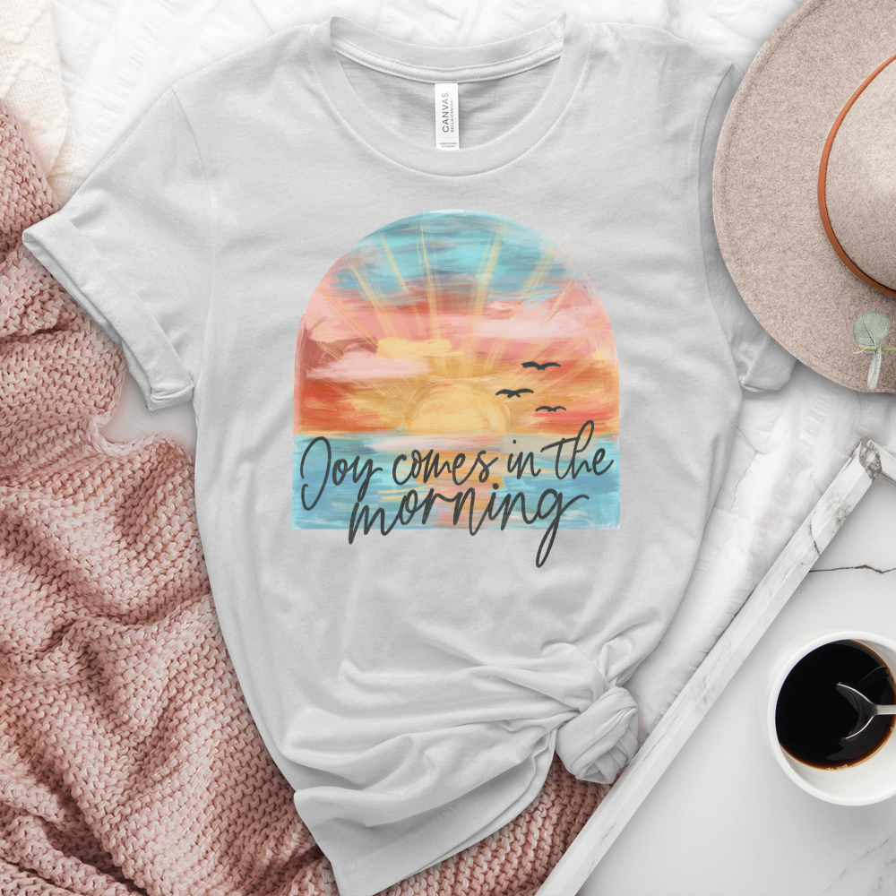 Joy Comes In The Morning Heathered Tee
