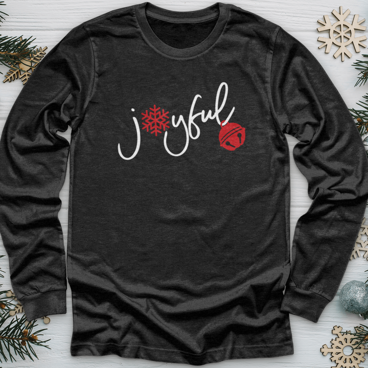 Joyful Christmas Flake Long Sleeve Tee