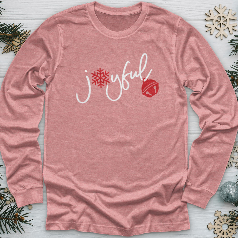 Joyful Christmas Flake Long Sleeve Tee