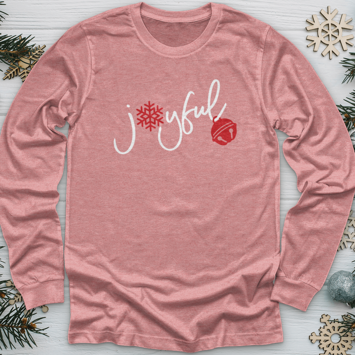 Joyful Christmas Flake Long Sleeve Tee