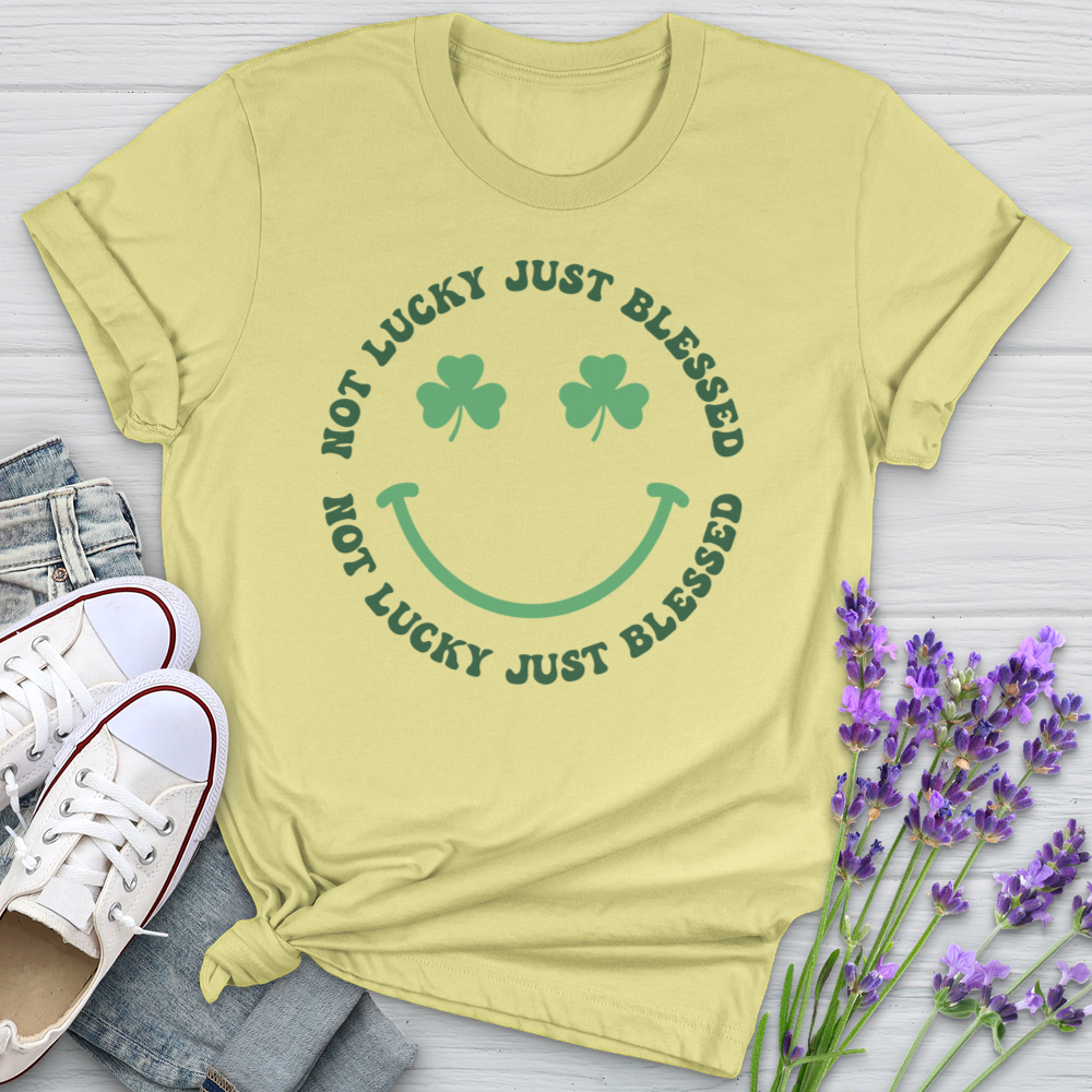 Just Blessed Shamrocks Softstyle Tee