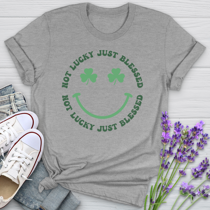 Just Blessed Shamrocks Softstyle Tee