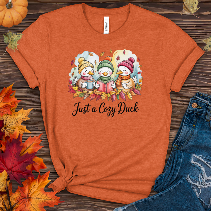 Just a Cozy Duck Heathered Tee