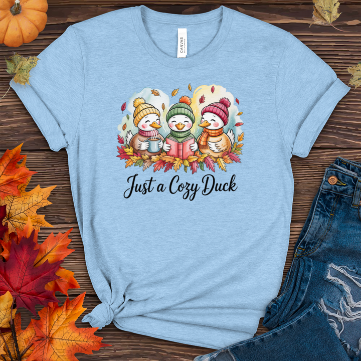 Just a Cozy Duck Heathered Tee